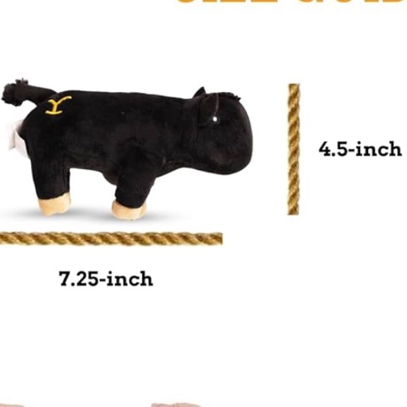 🆕 Yellowstone Steer Squeaky Dog Toy - Picture 6 of 8